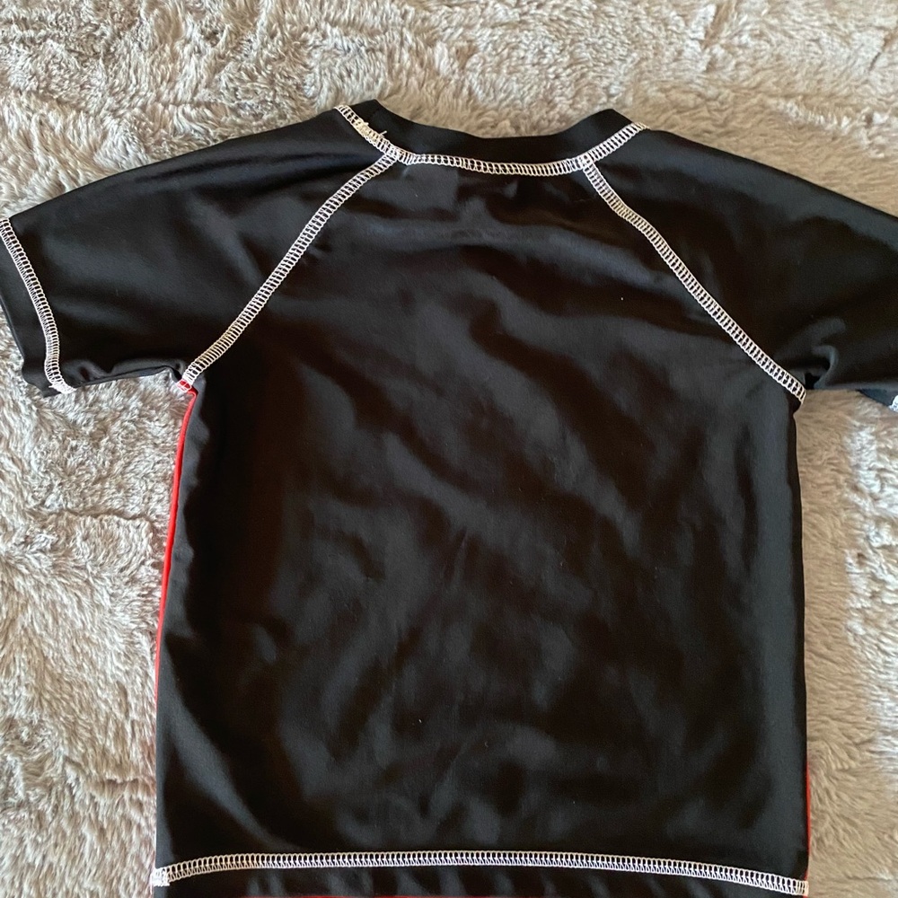 Disney Mickey Mouse Rashguard Red and Black - Picture 3 of 3